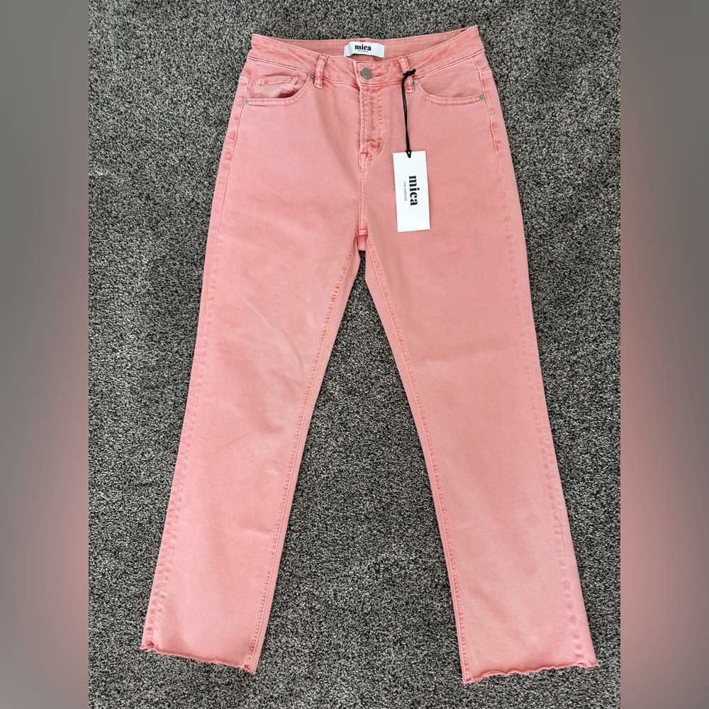Mica Women's Straight Leg Pink Jeans